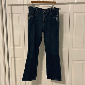 COS Jeans Wide Leg with Embroidery women’s Size‎ 14 great condition